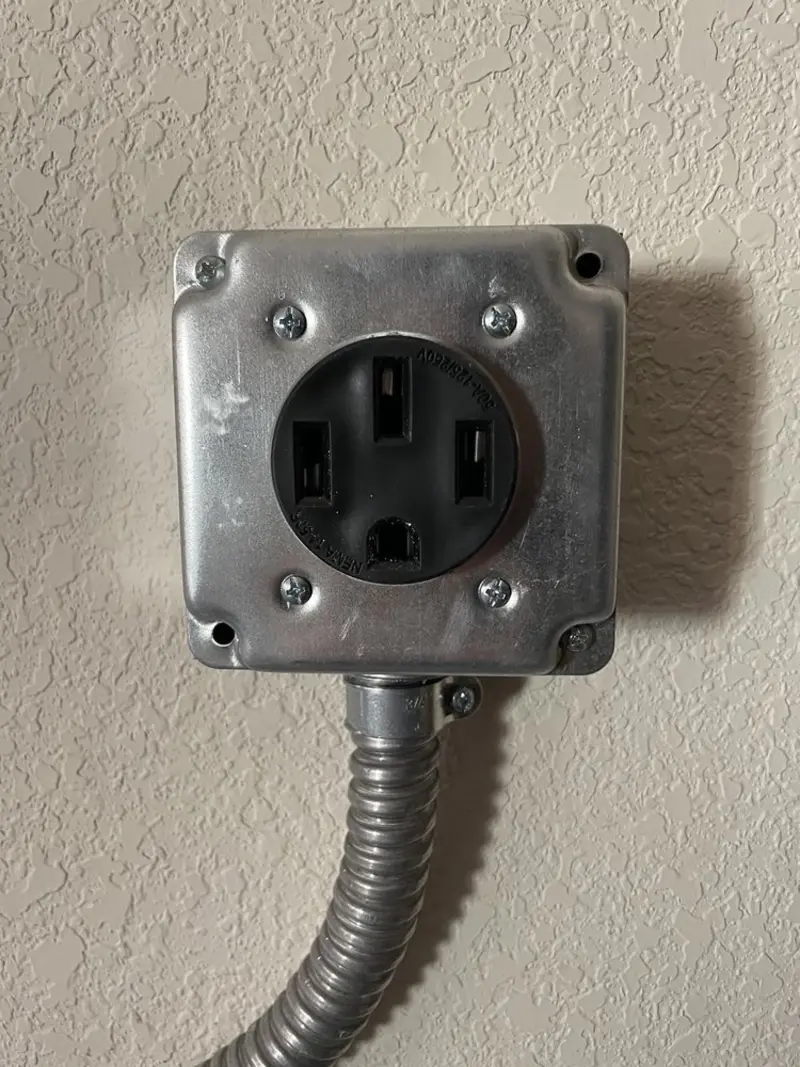 NEMA 14-50 outlet installed for Smart Home Electrical in Southaven